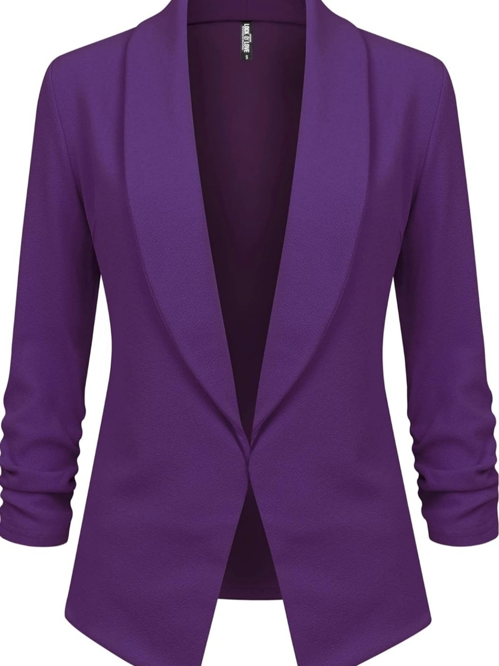 Women’s Purple Open-Front Blazer Jacket